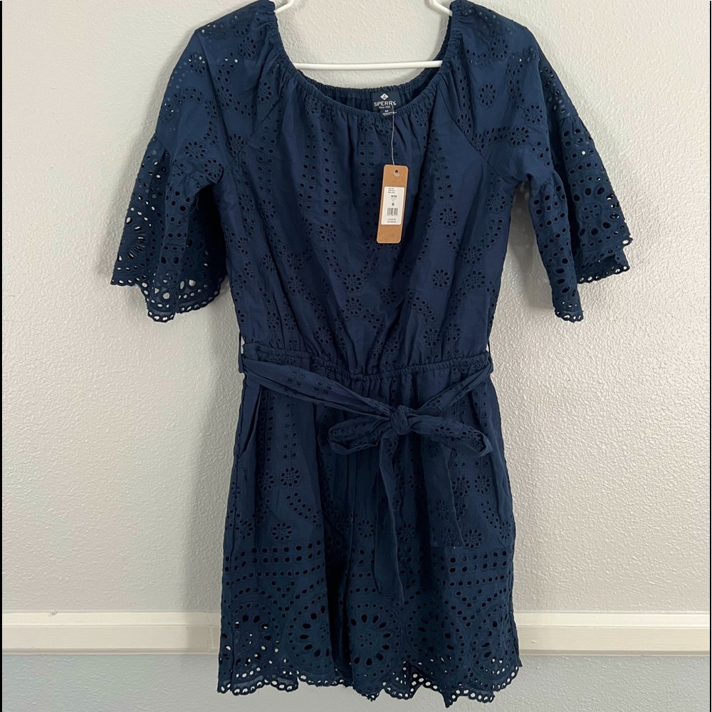 Sperry Romper (Navy)